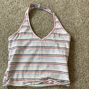 Cropped Halter Neck shirt